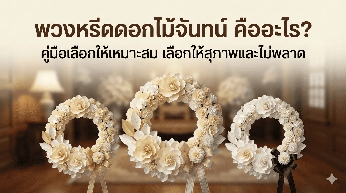 ภาพประกอบบทความ พวงหรีดดอกไม้จันทน์ Consideration