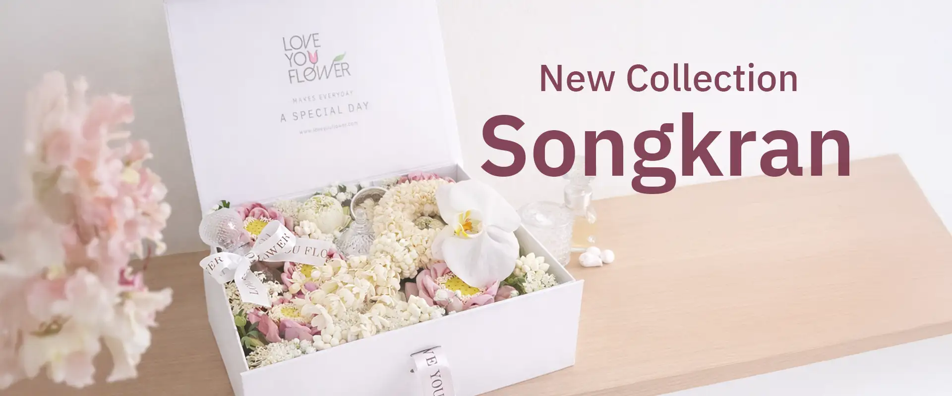 Banner photo of Songkran Flower box from Love You Flower
