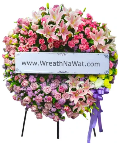 พวงหรีดดอกไม้สด สวยงาม ล้ำค่า ไม่ซ้ำใคร